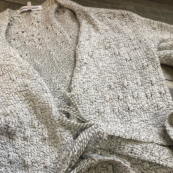 Cupcakes and cashmere boho fringe knit sweater, sweater dress, size L - Picture 6 of 6